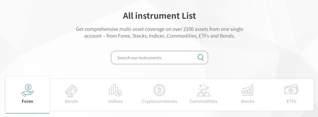 TRADE.com CFD assets