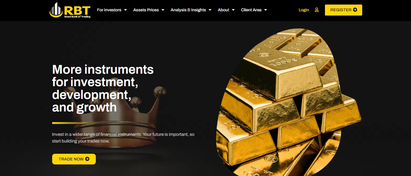 Royal Bank of Trading website
