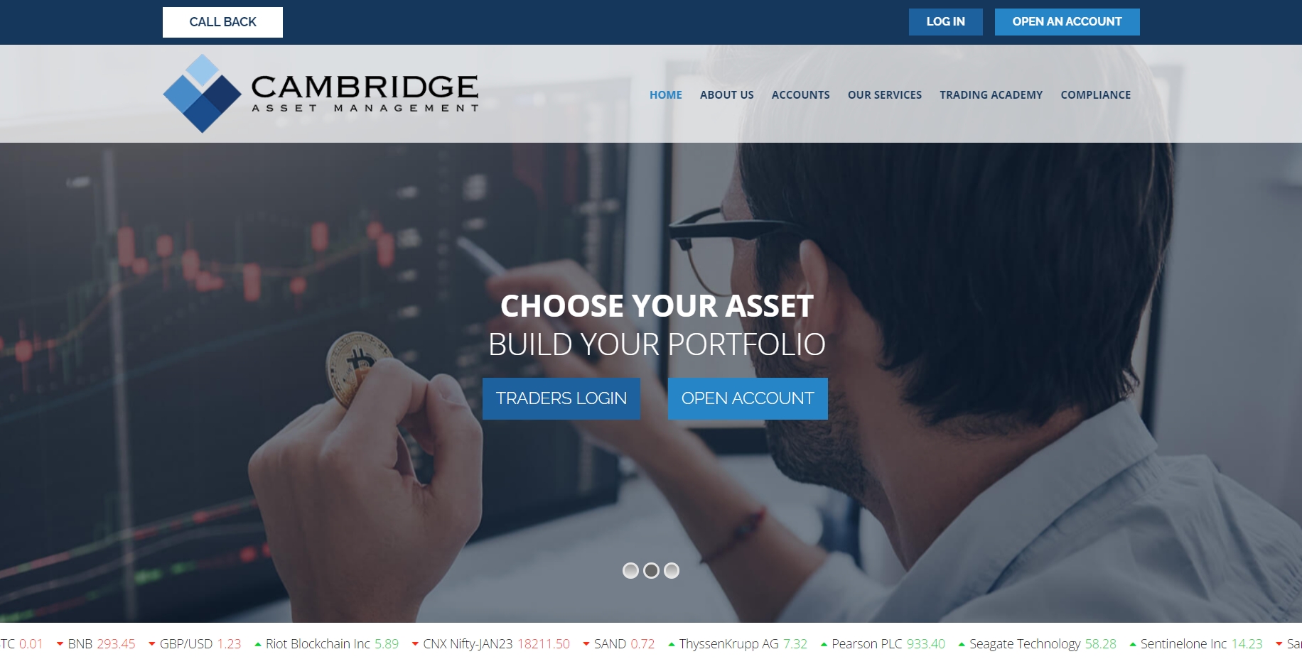 Cambridge Asset Management homepage