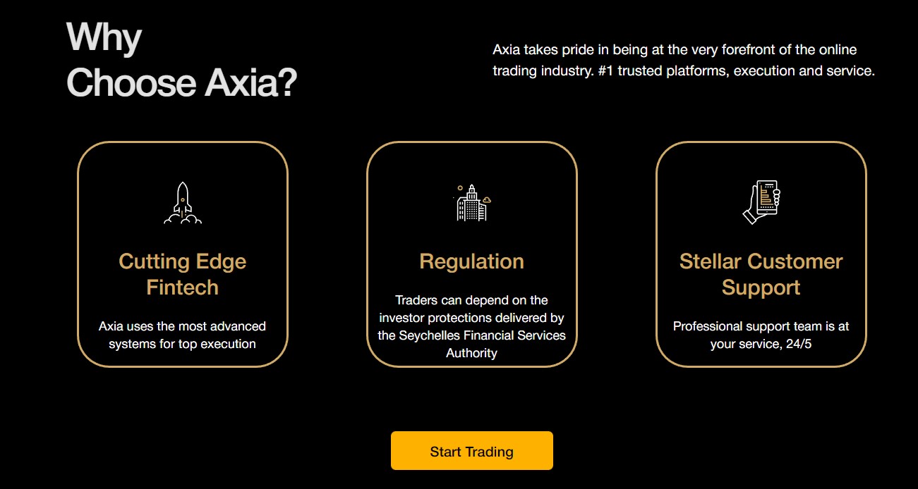 Axia Trading Features